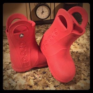 Croc rain boots